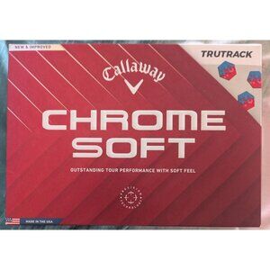 Callaway Chrome Soft TruTrack White 1 dozen Golf Balls New